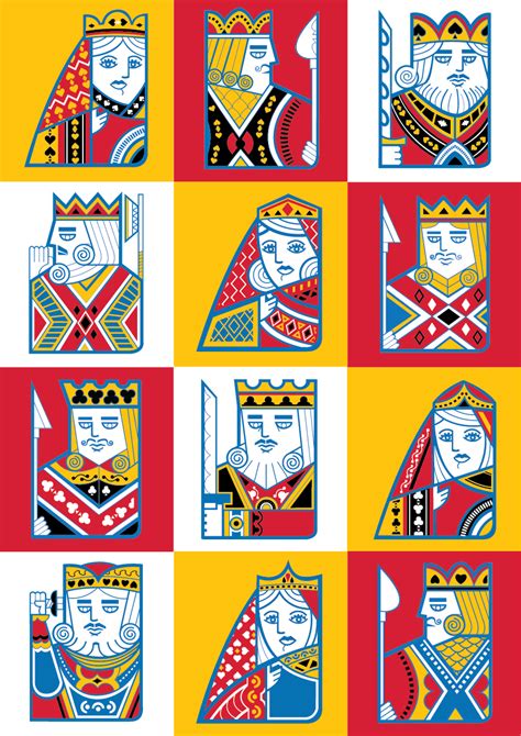 Playing Cards Characters On Behance Pop Art Wallpaper Graphic