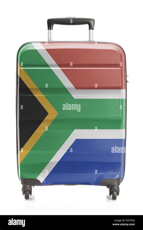 Suitcase Painted Into National Flag Series South Africa Stock Photo