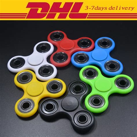 Dhl Pcs Fingertip Gyroscope Tri Spinner Fidget Toy Plastic Edc Hand