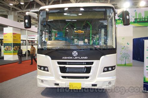 Ashok Leyland Feslf Cng Front At The Bus And Special Vehicles Show 2015