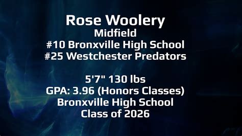 Rose Woolery Lacrosse Highlight Film YouTube