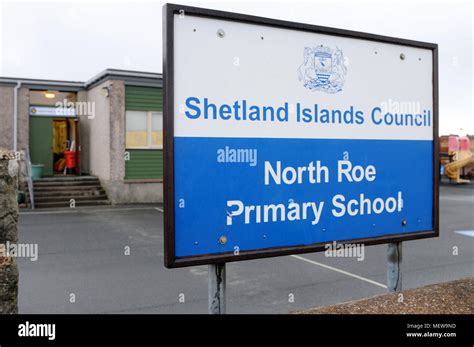 North Roe Primary School Shetland Stock Photo Alamy