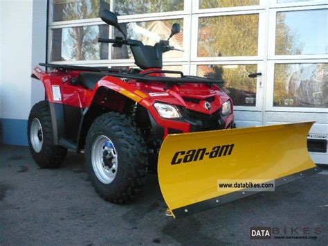 2011 Can Am Brp Outlander 400 Efi With Snow Plow