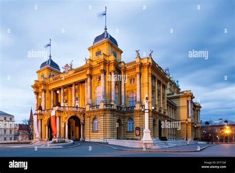 Croatian National Theater Stock Photo - Alamy