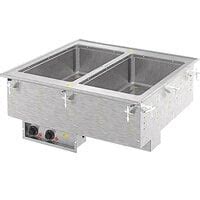 Vollrath 3640070 Modular Drop In Two Compartment Hot Food Well With Thermostatic Controls And