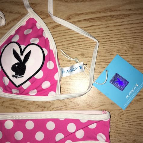 New Pc Playboy Polka Dot Thong Bikini Sizes Depop
