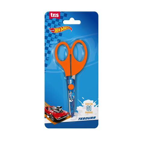 Tesoura Escolar Hot Wheels TRIS 13CM Shopee Brasil
