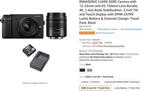 Deal of The Day: Panasonic GX85 + 2 Lenses - 43addict