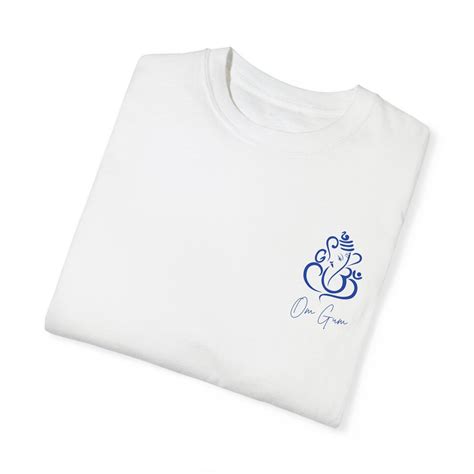lord ganesha om gum navy mantra  shirt etsy