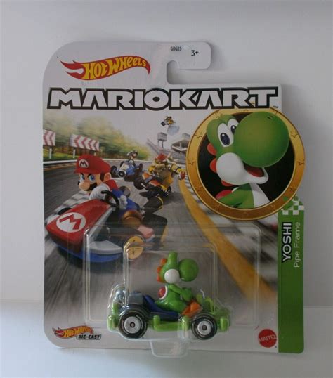 Hot Wheels Mario Kart Yoshi Pipe Frame Loti Toys