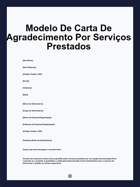 Carta De Agradecimento A Empresa - Carta De Agradecimento A Empresa Pela Oportunidade Thank You Letter ...