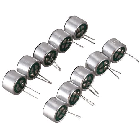 10 PCS 9 7mm X 7mm 2 Pin MIC Capsule Electret Condenser Miniphone