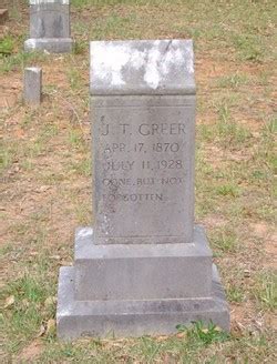 James Thomas Greer 1870 1928 Find A Grave Memorial