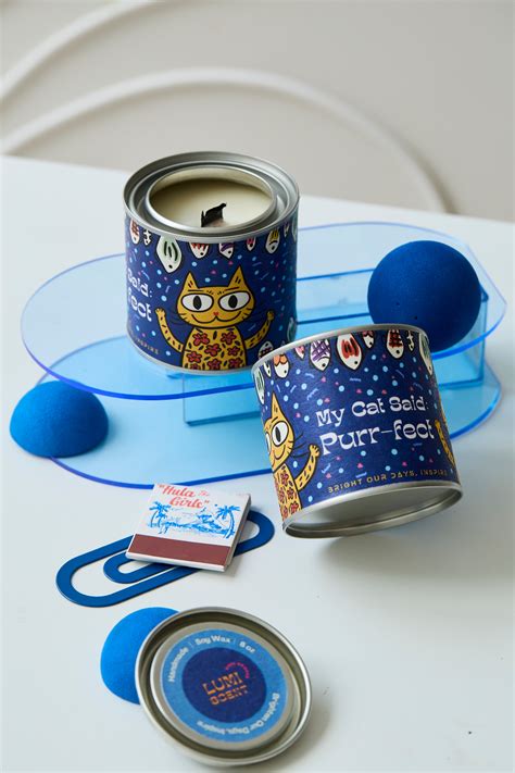 Purr-fect Harmony | Meow Meow Planet | Blue – Bodi Candle