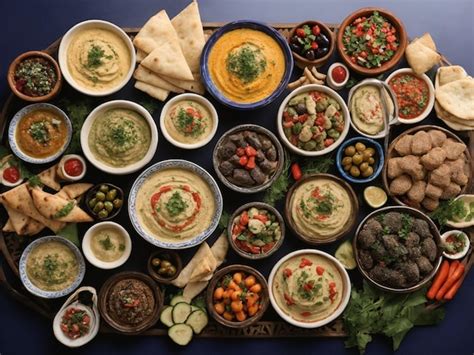 Premium Photo A Table Full Of Food Including A Variety Of Food Items