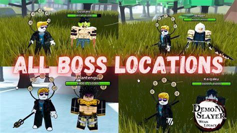 All Boss Locations In Weak Legacy Roblox Youtube