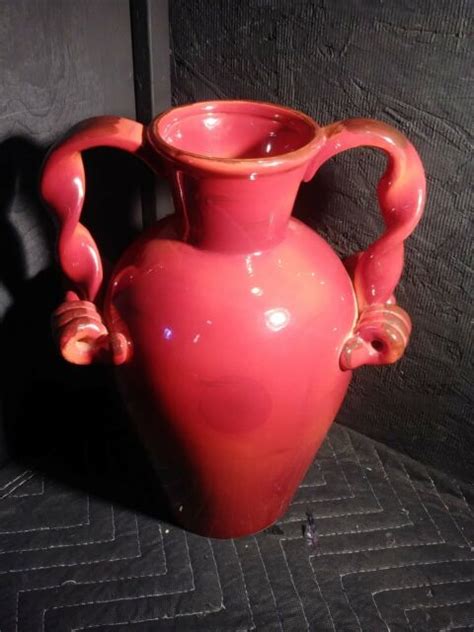 Casa Cristina Home Collection By Cbk Vase Or Urn Tuscan Red Ebay