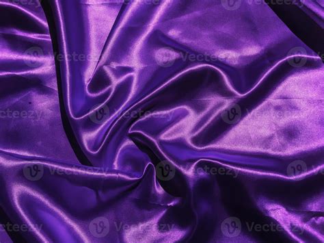 Beautiful Smooth Purple Fabric Texture Background With Copy Space For