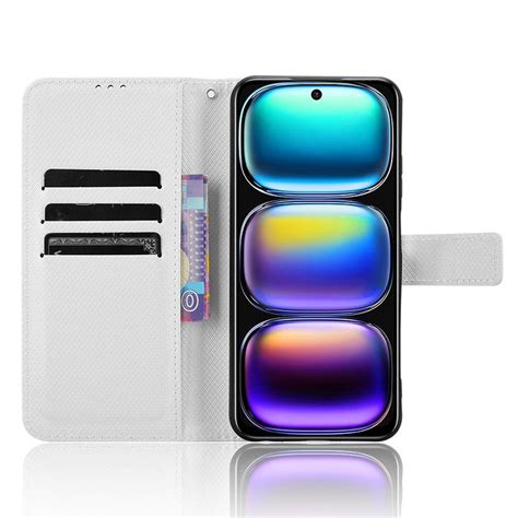 For Infinix Hot I G Smart G Diamond Texture Leather Phone Case White Alexnld