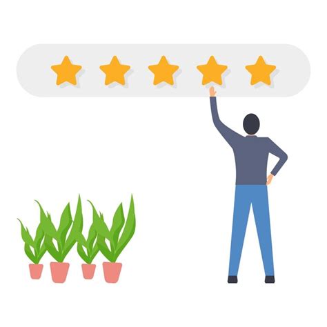 Premium Vector People Characters Giving Five Star Feedback Reviews