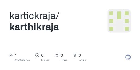 Github Kartickrajakarthikraja