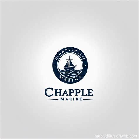 Chapple Marine Logo With Wavy Es Stable Diffusion Online