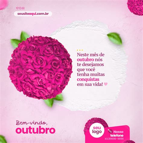 Outubro Rosa Um Toque Pode Salvar Sua Vida Social Media PSD Editável