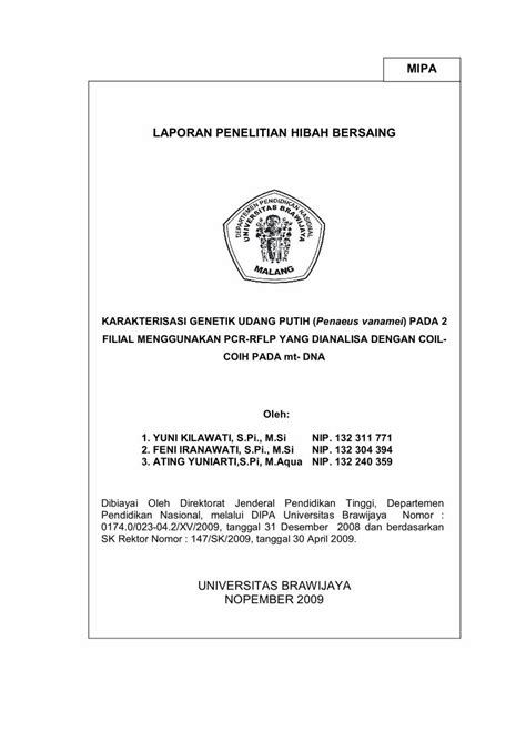 PDF LAPORAN PENELITIAN HIBAH BERSAING UNIVERSITAS DOKUMEN TIPS