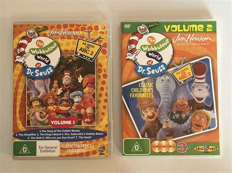 The Wubbulous World of Dr Seuss vol 1 & 2 (DVD, 4-Disc Set) Jim Henson ...