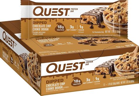 Quest Nutrition Quest Barras De Prote Na De Masa De Galletas Con