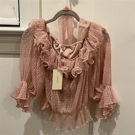 Women S Pink Blouse Depop