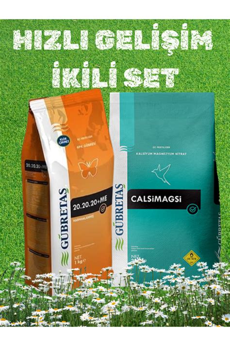 Gübretaş Hizli GelİŞİm Setİ Bitki Çiçek Ağaç Çim Bakım Yaprak Gübre Seti 202020me 1kg