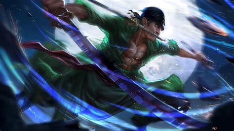 One Piece - Roronoa Zoro, Voormalige bounty hunter 4K plakpapier aflaai
