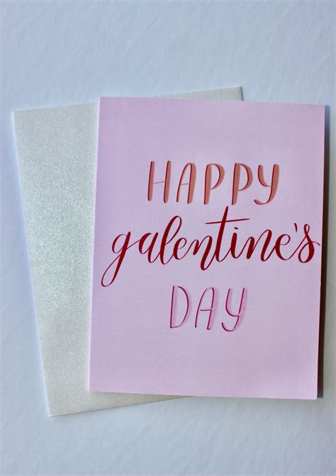 Happy Galentines Day Card A2 Etsy