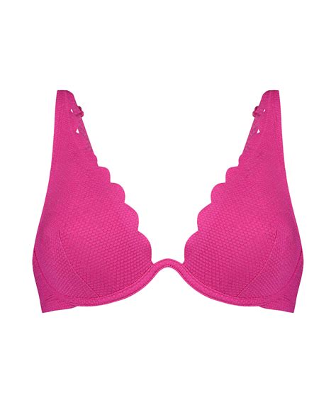 Scallop Lurex Bikini Top Bikini Tops Hunkemöller