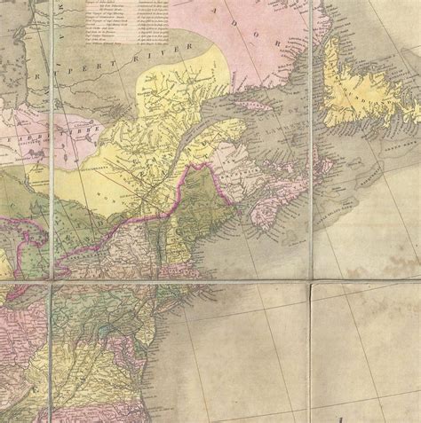 Unrecorded 1845 edition of the Tanner map of North America, with Texas