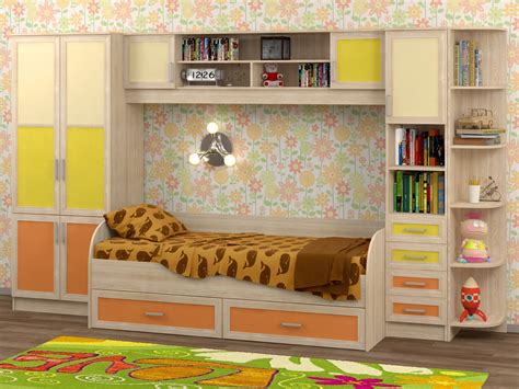 Купить недорогую мебель в детскую Аврора-4 от производителя фабрики Стиль