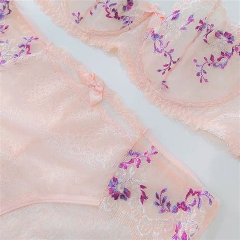 M F Crossdressers Lingerie Set Bra Sissy Mesh Balconette Bra Etsy