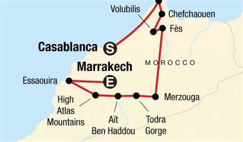 Morocco Spain Map Highlights Of Morocco | secretmuseum