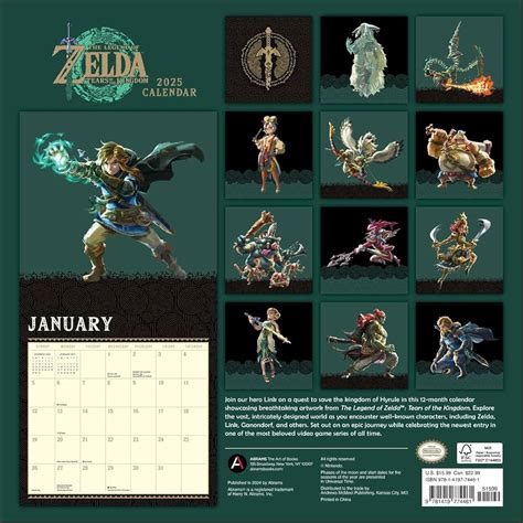 Calendario 2025 Zelda - Illa Ranice