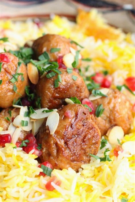 Un Peu Gay Dans Les Coings Boulette De Poulet Aux Amandes Riz Chelo L Iranienne