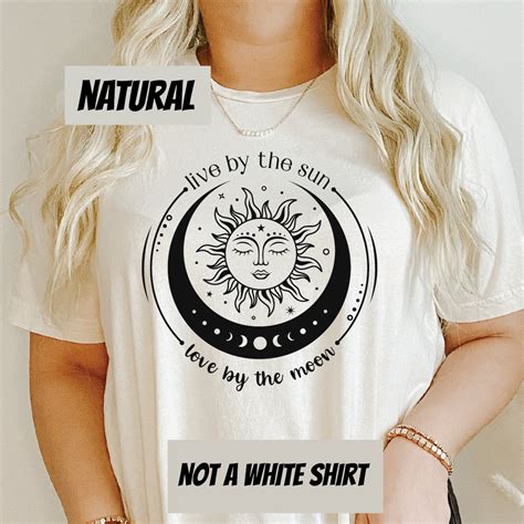 Celestial Mystical Moon Phase Shirt Sun Moon T Shirt Spiritual Energy