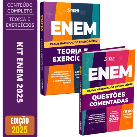 Kit Apostila ENEM 2025 + Caderno de Testes | Shopee Brasil