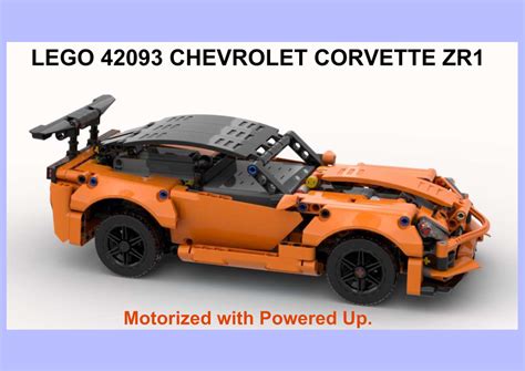 Lego Moc 42093 Corvette Zr1 Powered Up By Emanuelego Rebrickable