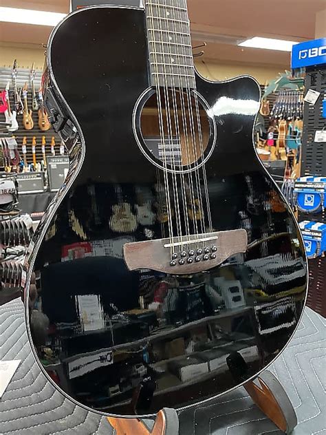 Ibanez Aeg5012 12 String Acoustic Electric Guitar Black