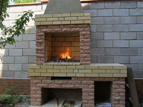 Печь барбекю с камином + фото: садовые шашлычницы для улицы, закрытой ...