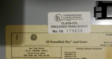 How Do I Determine The Age Of A Ge Electrical Panel