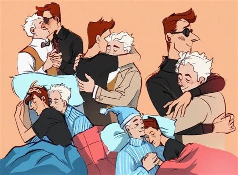 Pin By Gaia Fantasy On Good Omens Good Omens Book Cute Gay Fan Art