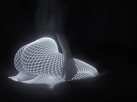 Glow In The Dark Fishnet Stockings Porn Pic
