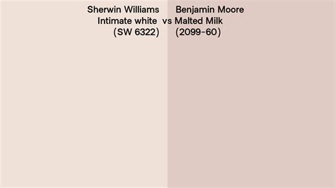 Sherwin Williams Intimate White Sw 6322 Vs Benjamin Moore Malted Milk